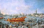 Francesco Guardi The Bucentaur Departs for the Lido on Ascension Day Sweden oil painting artist